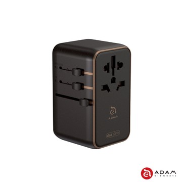 【ADAM 亞果元素】T100L 100W 八合一自帶伸縮線旅用萬國轉接頭 英規/歐規/澳規 附收納袋