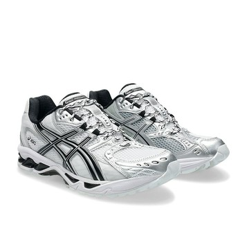 Asics Gel-Nimbus 10.1 白銀黑陰陽 復古 網布 透氣 休閒鞋 運動鞋 男鞋 1203A780-101