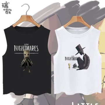 小小夢魘2游戲steam周邊無袖背心男女大中小兒童裝學生T恤衫衣服