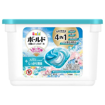 P&G_Bold新3衣物柔軟4D洗衣膠球清爽14P本