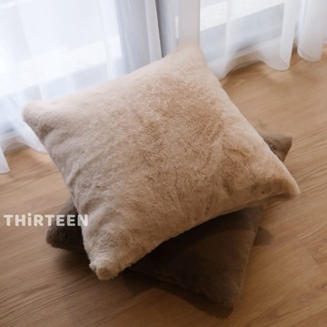 THiRTEEN拾叁家居◖自訂款 奶油摩卡絨毛抱枕 靠枕 秋冬大地色系 北歐 軟裝佈置 家居品 枕頭套 抱枕套