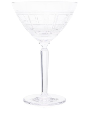 Ralph Lauren Home - Hudson Plaid martini glass - unisex - glass - One Size - Neutrals