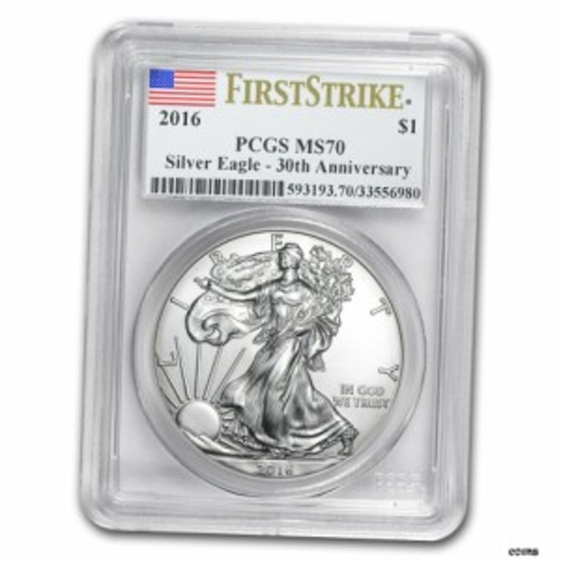 【新品】アメリカン シルバーイーグル銀貨 2016 シルバー PCGS MS70イーグルコイン