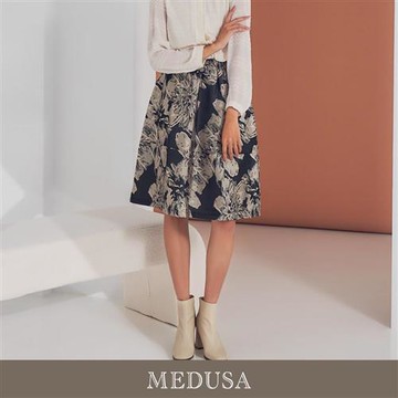 現貨【MEDUSA 曼度莎】Icare 精緻緹花圓蓬裙（F）｜裙子 緹花短裙 鬆緊腰頭