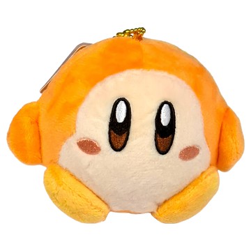 星之卡比 瓦豆魯迪星星方塊玩偶吊飾  1個  12cm  米色 + 黃色