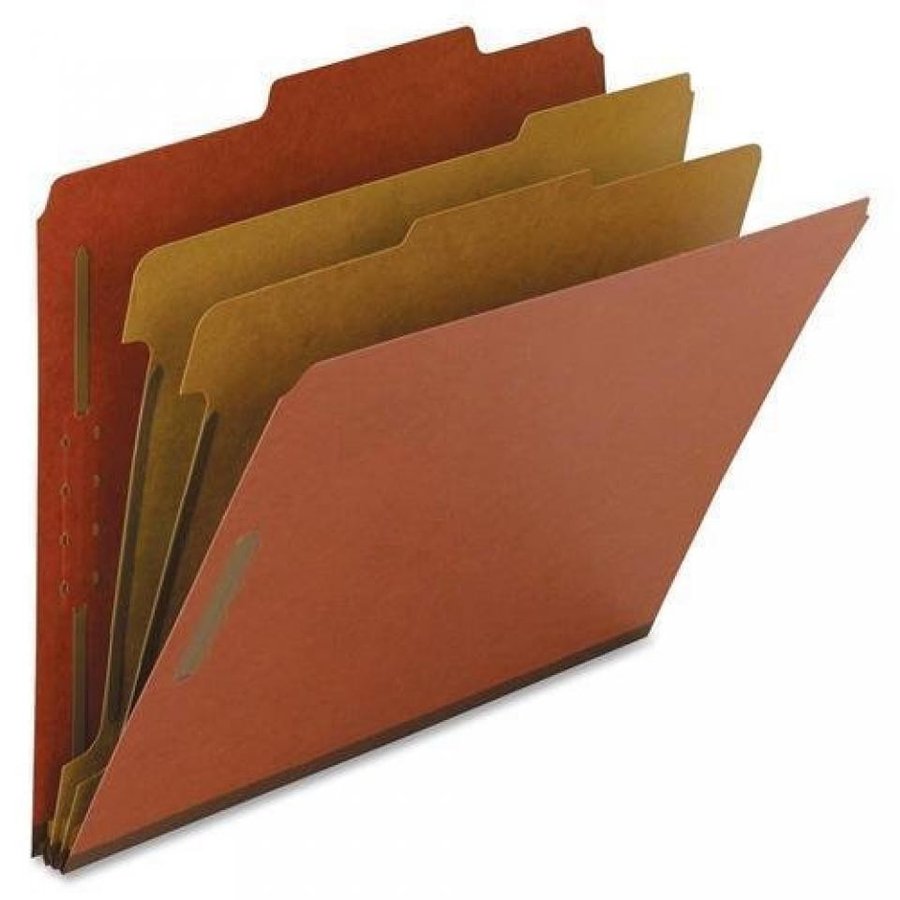 in PC Nature Saver Classification Folders, 2" Exp., Letter, Div, 10BX, Red (01051)