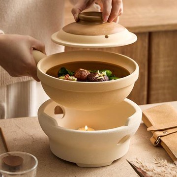 陶瓷側把砂鍋煲仔飯家用打邊爐小火鍋碳鍋戶外庭院碳爐酒精爐湯鍋