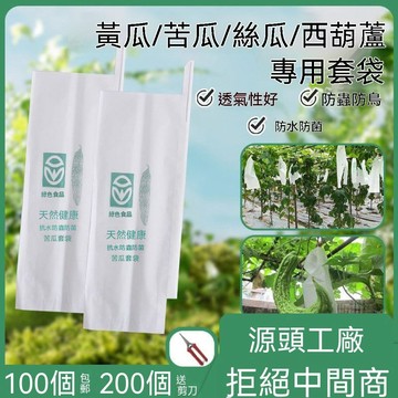 🏆臺灣熱賣好物🏆防蟲鳥防水青瓜套袋 蔬菜瓜果套袋木漿紙袋 防蟲袋無紡布套袋 節瓜絲瓜青瓜專用袋防雨防針鋒瓜果通用套 袋