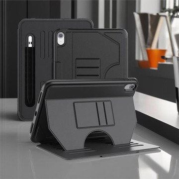 適用于ipad保護殼帶筆槽三折殼可拆硬底防摔防彎air4/5 11寸mini6商務蘋果帶翻蓋休眠ipad2022款第十代10.9寸