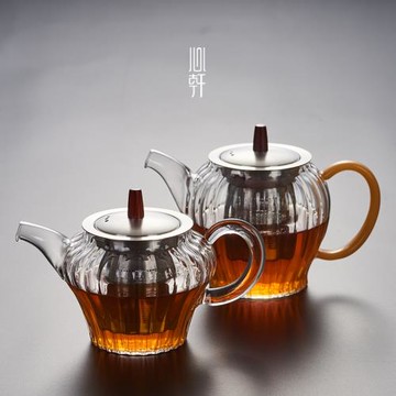新羽 玻璃茶壺過濾泡茶壺耐高溫家用花茶壺泡茶杯辦公室茶具套裝