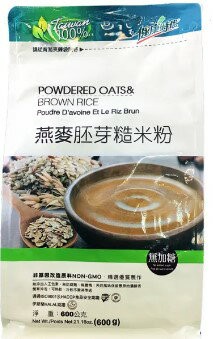 【健康時代】燕麥胚芽糙米粉(600g)/包★無添加人工色素