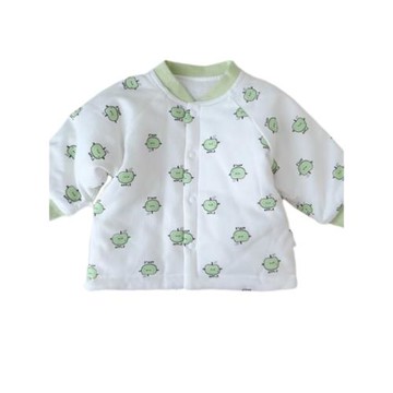嬰兒衣服夾棉內膽秋冬保暖中厚棉男女寶寶小開衫外套嬰幼兒上衣冬