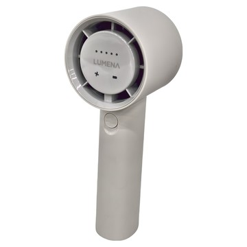 LUMENA PRO JET USB充電式手持風扇 奶油白色 輕巧便攜 多檔風速調節