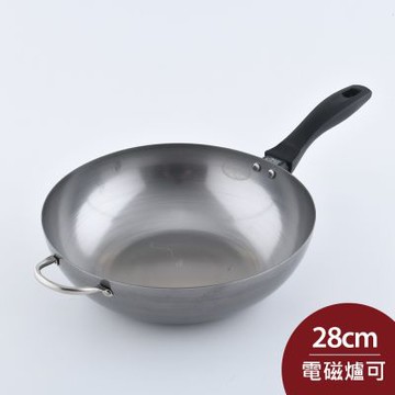 藤田金屬 匠之技系列 職人深鐵鍋 炒鍋 鐵鍋  28cm 日本製 (電磁爐 IH爐可用)