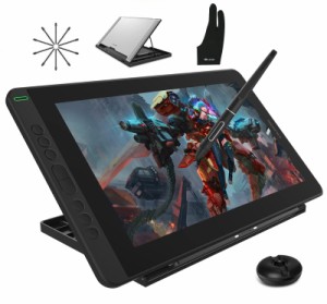 HUION Kamvas 13 Graphics Drawing Tablet with Screen Full Laminated Battery-free Pen 8192 Level Pressure Tilt Hot Keys with