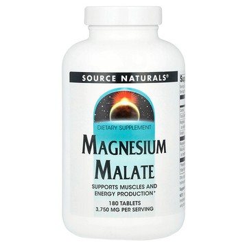Source Naturals, 蘋果酸鎂，180 錠