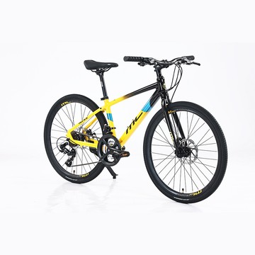 BIKEONE M5 LITE 24吋21速鋁合金平把公路車SHIMANO 21速煞變合一 搭載前後碟煞專為青少年兒童公路車