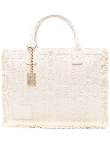 SANDRO - Kasbah logo-jacquard tote bag - women - Fabric - One Size - Neutrals