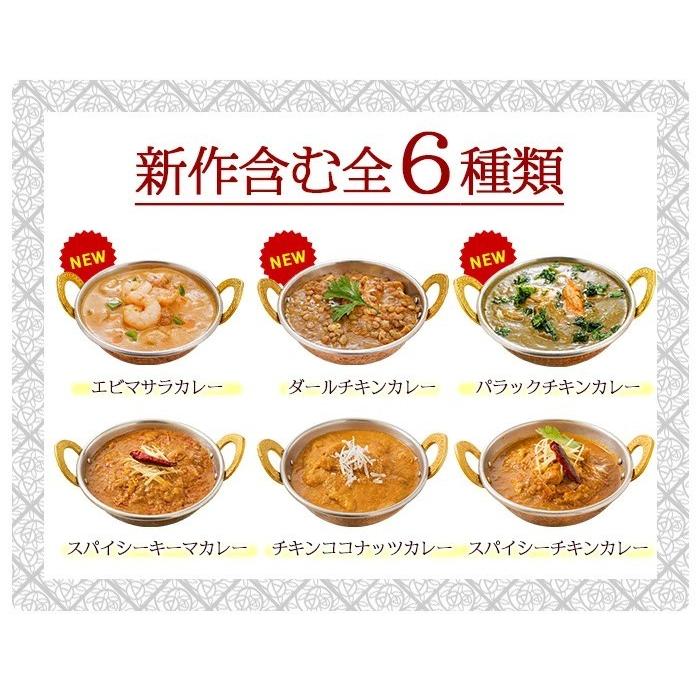 レトルトカレー 6種類から選べる インドカレー5食DXセット 180g×5品 簡易包装