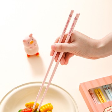 川島屋&lulu豬聯名 陶瓷筷子高顏值家用高檔抗菌防霉家庭專人專用 h802