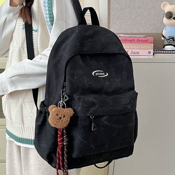 免運🔮扎染小衆日系ins書包簡約揹包高中生初中大學生大容量雙肩包校園防潑水 多夾層後背包 出遊旅行背包 雙肩背包 電腦