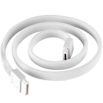 【享最高折300】SilverStone 銀欣 CP07 180度防脫落SATA 6Gb/s資料傳輸線/白色SST-CP07W