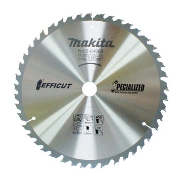 牧田B-64668鎢鋼鋸片260X25.4X45TX1.65 木材、MDF板