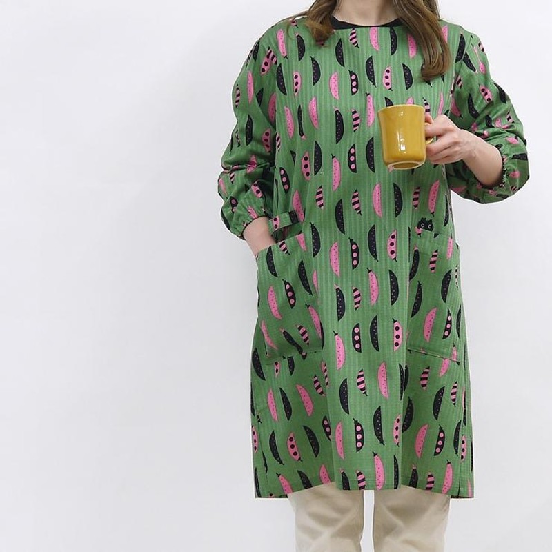 マタノアツコ割烹着　ピンク Atsuko Matano マタノアツコ エプロン 割烹着 ブランド雑貨