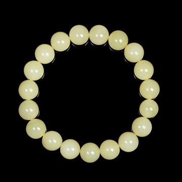 【正佳珠寶】和田玉黃口料 高品黃口 9.8-10.3mm 和田玉手珠