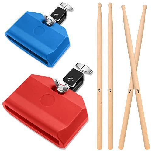 Pieces Drum Jam Block Musical Percussion Block with Maple Drum Sticks 5A