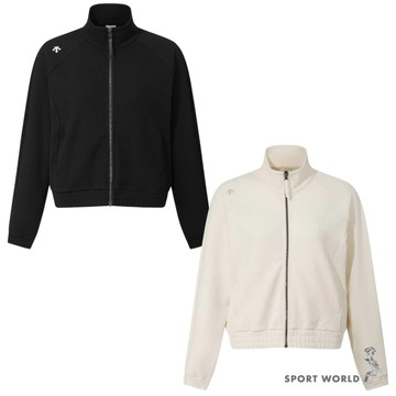 Descente 迪桑特 立領外套 女裝 口袋 黑/米【運動世界】SR122PFT21-BLK0/SR122PFT21-CRM0