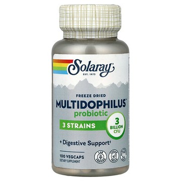 Solaray, 凍乾 Multidophilus 益生菌，30 億 CFU，100 粒素食膠囊