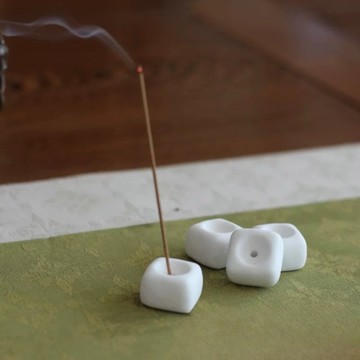 小方扣石膏香插座 線香插座 薰香容器 線香 薰香