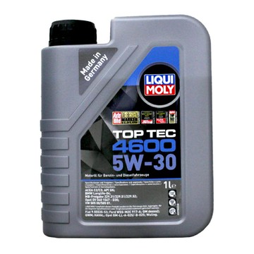 LIQUI MOLY TOP TEC 4600 5W30 力魔 全合成機油 #2315【299免運領券再享折扣】