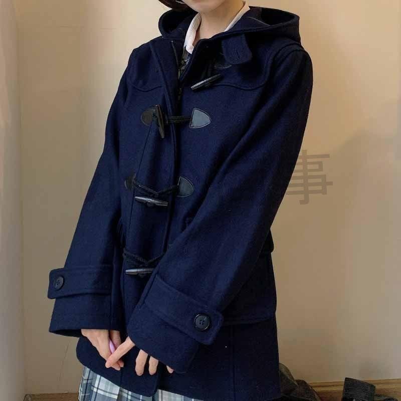 ウール90% ダッフルコート レディース 制服 スクールコート JK制服