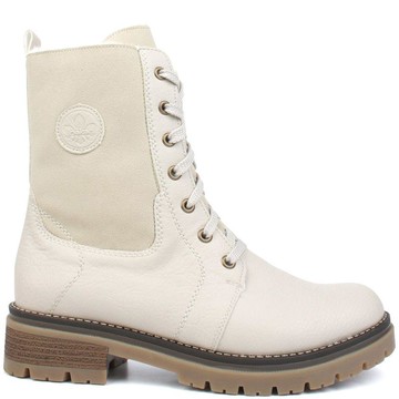 RIEKER BEIGE CASUAL BOOTIES 米白色女款鞋子