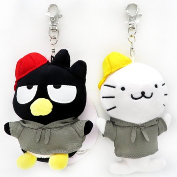 asdfkitty*酷企鵝+小海獅絨毛玩偶鑰匙圈/吊飾/掛飾-很大很顯眼-掛包包上或掛車上都好用-正版