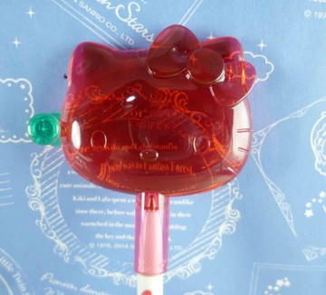 【震撼精品百貨】Hello Kitty 凱蒂貓~KITTY造型原子筆-大頭愛心造型-紅色