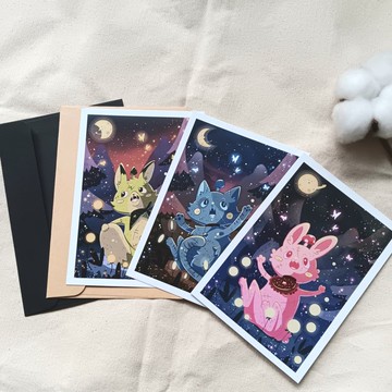 【快速出貨】殭屍動物明信片酷卡A6