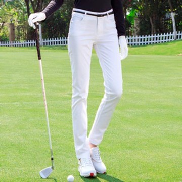 新款高爾夫球褲女長褲夏薄款褲子運動修身百搭中腰休閑褲 棉
