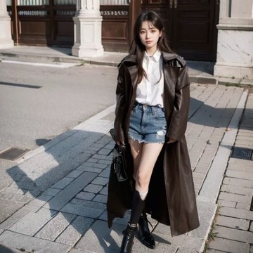 風衣過膝外套大衣中長款休閒寬松情侶長款韓版男女秋冬季新款