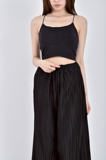 (S) bra top掛脖美背黑色上衣