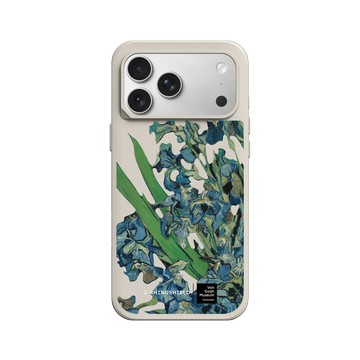 iPhone 17 Pro Max SolidX 貝殼灰 - Van Gogh Museum - 鳶尾花 - 透明