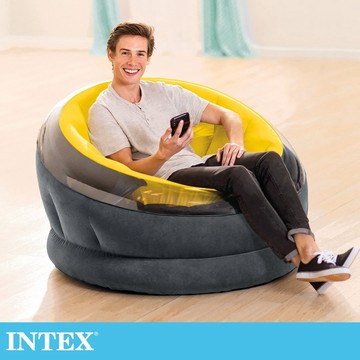 INTEX-帝國星球椅植絨款 /充氣沙發/懶骨頭/露營沙發(68582NP) 2色可選 15030192/4
