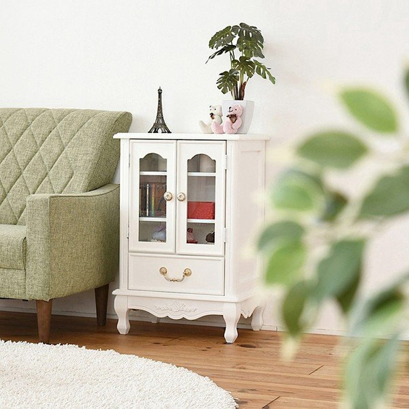 キャビネット 白 姫系家具 ホワイト かわいい 猫脚 おしゃれ ロココ調 棚 収納 引き出し 通販 Lineポイント最大0 5 Get Lineショッピング