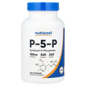 Nutricost, P-5-P，100 毫克，240 粒膠囊