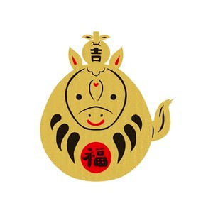 佳墨玻璃靜電貼-福運達摩 ESG25-04