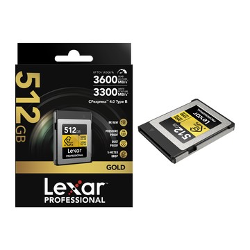 Lexar Cfexpress 4.0 Type B Gold Series 512G記憶卡