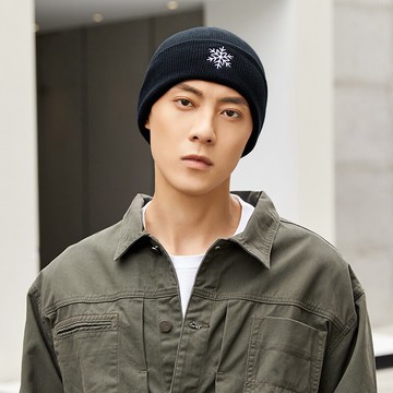 帽子男冬天保暖針織帽韓版潮流百搭防寒套帽毛線冷帽時尚護耳棉帽