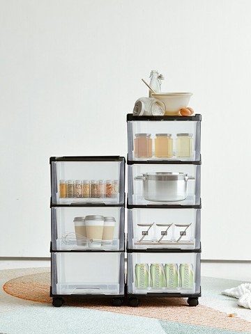 烘焙烘培工具塑料零食玩具收納箱神器收納盒整理箱廚房抽屜式家用